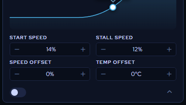 Fan curve graph