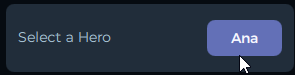 Select a Hero button for choosing your character