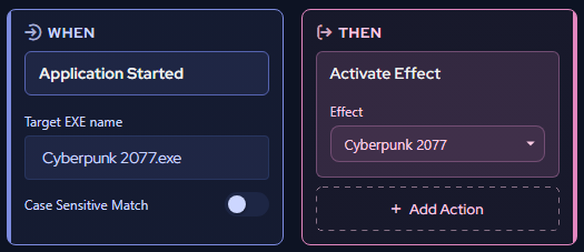 Completed Application Started macro